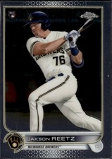 Jakson Reetz 2022 Topps Chrome Milwaukee Brewers Rookie #157