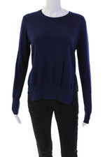 Etoile Isabel Marant Womens Long Sleeves Sweater Navy Blue Cotton Size EUR 36
