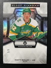 24-25 Black Diamond Hockey Diamond Relic Parallel BDB-MB Matt Boldy (3/5!)