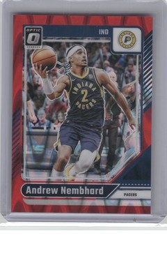 2024-25 Donruss Optic #25 Andrew Nembhard Red Seismic #/149 B1R1C131