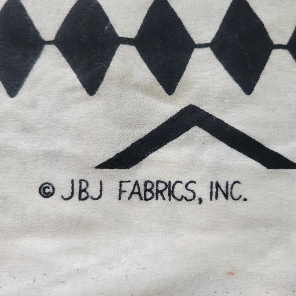 Vintage JBJ Fabrics INC  Boho Geometric Knit Fabric 1.47 Yds x 68" Pc Remnant - Image 3 of 4