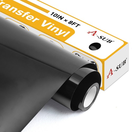 Set A-SUB 3D Puff HTV schwarz Wärmeübertragung Vinyl Rolle 10"x 8-24FT Bügelbild T-Shirt - Bild 2 von 11