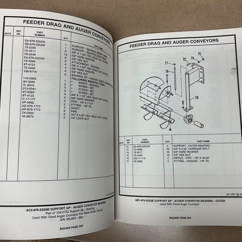 CAT Caterpillar BARBER GREENE BG-245B PARTS MANUAL BOOK CATALOG ASPHALT PAVER - Picture 4 of 4