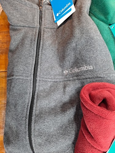 $60 COLUMBIA LONGSLEEVE FLEECE FLATTOP RIDGE XL XXL SOFT COMFY FULL ZIP NWT - Picture 4 of 46