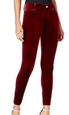 INC Womens Pant Red US Size 6 Velvet 