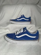 Size - M 6.5 W 8.0 Vans Old Skool Canvas And Suede Dazzling Blue