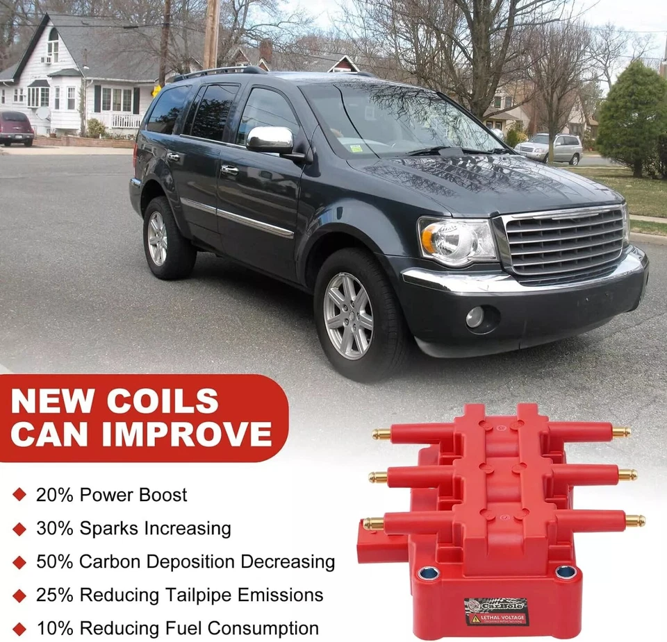 For 2001-2007 Dodge Caravan 3.3L V6 Ignition Coil & Spark Plug & Wire 68017712AB - Image 2 of 4