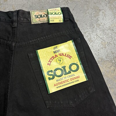 NWT Vintage Solo Semore Black Baggy Denim Jean Shorts Jorts NWT Vintage Solo Semore Black Baggy Denim Jean Shorts Jorts