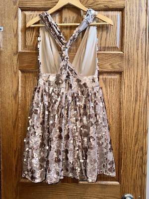 silver sparkly short dress Pippa Silver Payette Long Sleeve Mini Dress