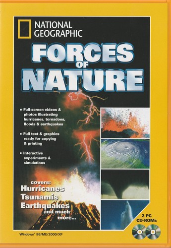 National Geographic "Forces of Nature" PC 2xCD-rom Brand new Educational  - Afbeelding 1 van 2