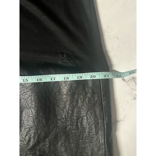 Burberry Brit Dress US Size 8 Black Leather T-Shirt Shift Dress US 8 UK 10 - Picture 13 of 14