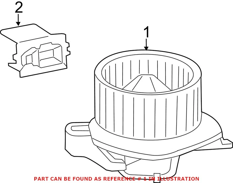 Motor soplador de climatización delantero Mopar genuino OEM para Dodge Durango Jeep Grand Cherokee Foto 2 de 2