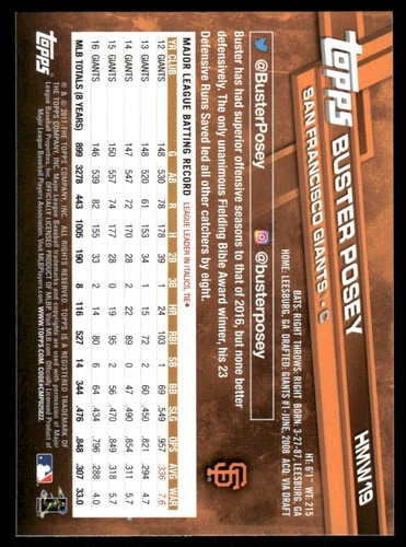 2017 Topps Holiday Complete Your Set (HMW1-HMW200) Free Shipping! - Picture 37 of 387