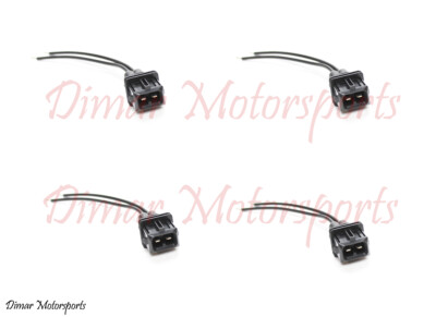 Set of 4-EV1 Male Quick Disconnect Pigtail Electrical Connectors