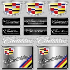 For Cadillac Performance Sport Car Sticker 3D Decal Logo Stripe Decoration Gift