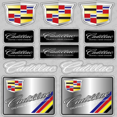 For Cadillac Performance Sport Car Sticker 3D Decal Logo Stripe Decoration Gift