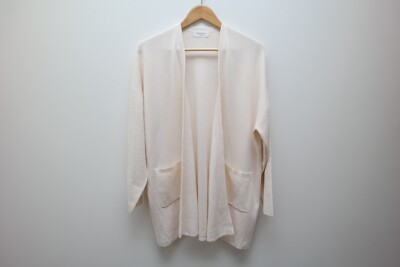 OPAQUE.CLIP TOKYO Strickpullover Relax Fit Baumwolle Cardigan - Natur Beige