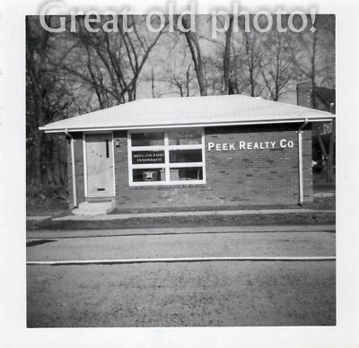 OLD VINTAGE PHOTO Peek Properties Realty Building Ridgefield, NJ 1960s