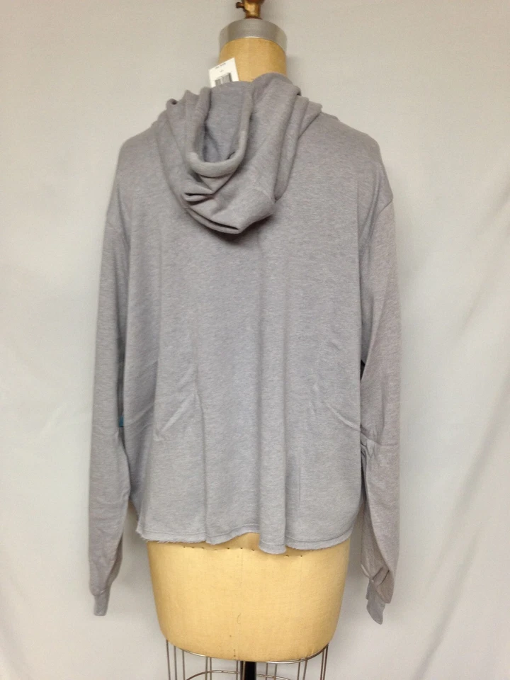 Sudadera con capucha corta Soffe Juniors talla grande Curves 5639C gris lavado 2X nueva con etiquetas Foto 4 de 4