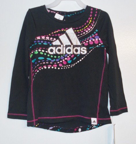 Adidas Toddler Girls Long Sleeve Shirts 6 Styles in Sizes 2T, 3T, or 4T NWT - Picture 3 of 5