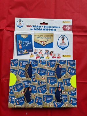 Panini Album World Cup Russia 2018 WM 18, Mega Pack, album + 100 sticker packs - Bild 1 von 4