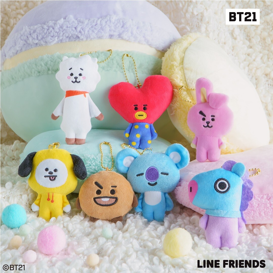 BTS 防弾少年団 BT21 COOKY CHIMMY RJ セット BTS BT21 Plush Keychain stuffed toy Japan limited TinyTAN