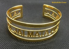 JAI MATA DI MANTRA DURGA KALI BRACELET WRISTBAND METAL CUFF KADA YOGA MEDITATION
