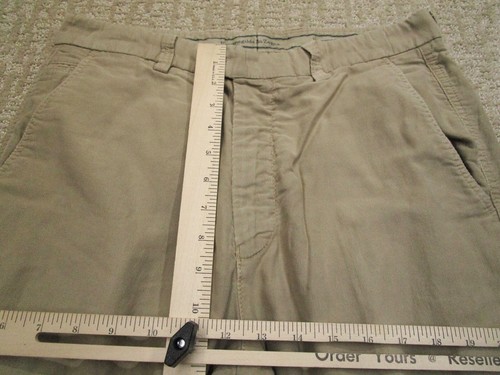 Pantalones Ermenegildo Zegna Hombres 34x30 Marrón Pantalones Negocios Informales Hechos en Italia - Imagen 6 de 8