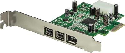 Plug-and-Play 3-Port FireWire 800/400 Card for Multiple Operating Systems