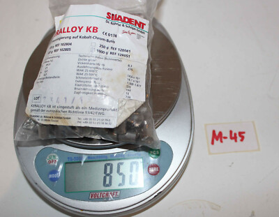 Siladent Keralloy KB Aufbrennlegierung ca. 850 g inkl. Beschreibung Nr. M-45