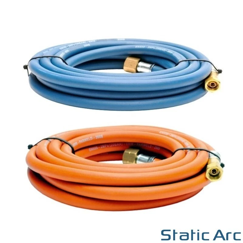 OXY PROPANE GAS CUTTING TORCH KIT OXYGEN FLAME CUTTER HOSE REGULATOR KIT - Image 4 of 4