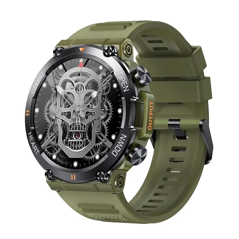 MEVADEN 1.39 Inch HD Bluetooth Call Smart Watch Men Sports Fitness Tracker Heart