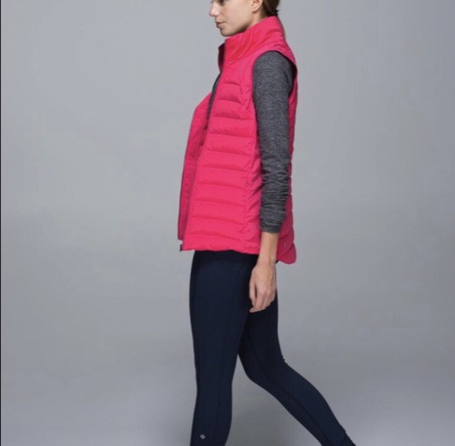 Lululemon fluffed up vest in Hot Pink 