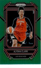 2023 Panini Prizm WNBA Green #55 Alysha Clark Prizm Las Vegas Aces