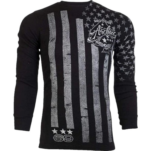 Archaic | Shirts | Nwt Archiac By Affliction Mens Crude Thermal In Charcoal