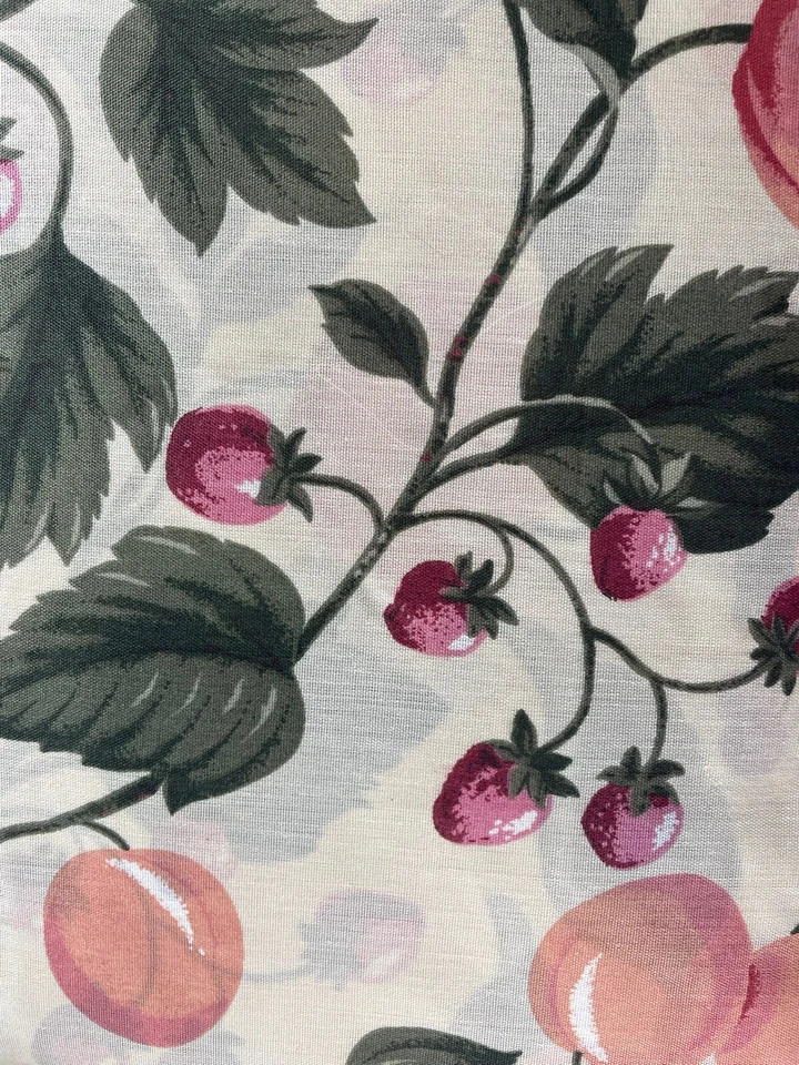 "Juego de 3 cortinas de café vintage de melocotón y bayas de 60"" nuevo" Foto 4 de 4