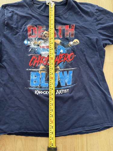 CHRIS HERO AEW Wrestling XL T-shirt Death Blow Knockout Artis WWE WWF NXT ROH - Photo 5/6