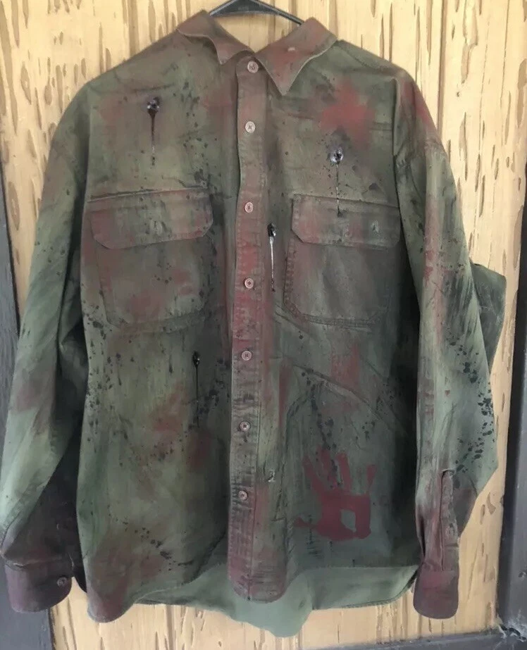 Camisa Bala Jason Voorhees Personalizada Pintada a Mano Disfraz - Alta Calidad- Leer Dis Foto 4 de 4