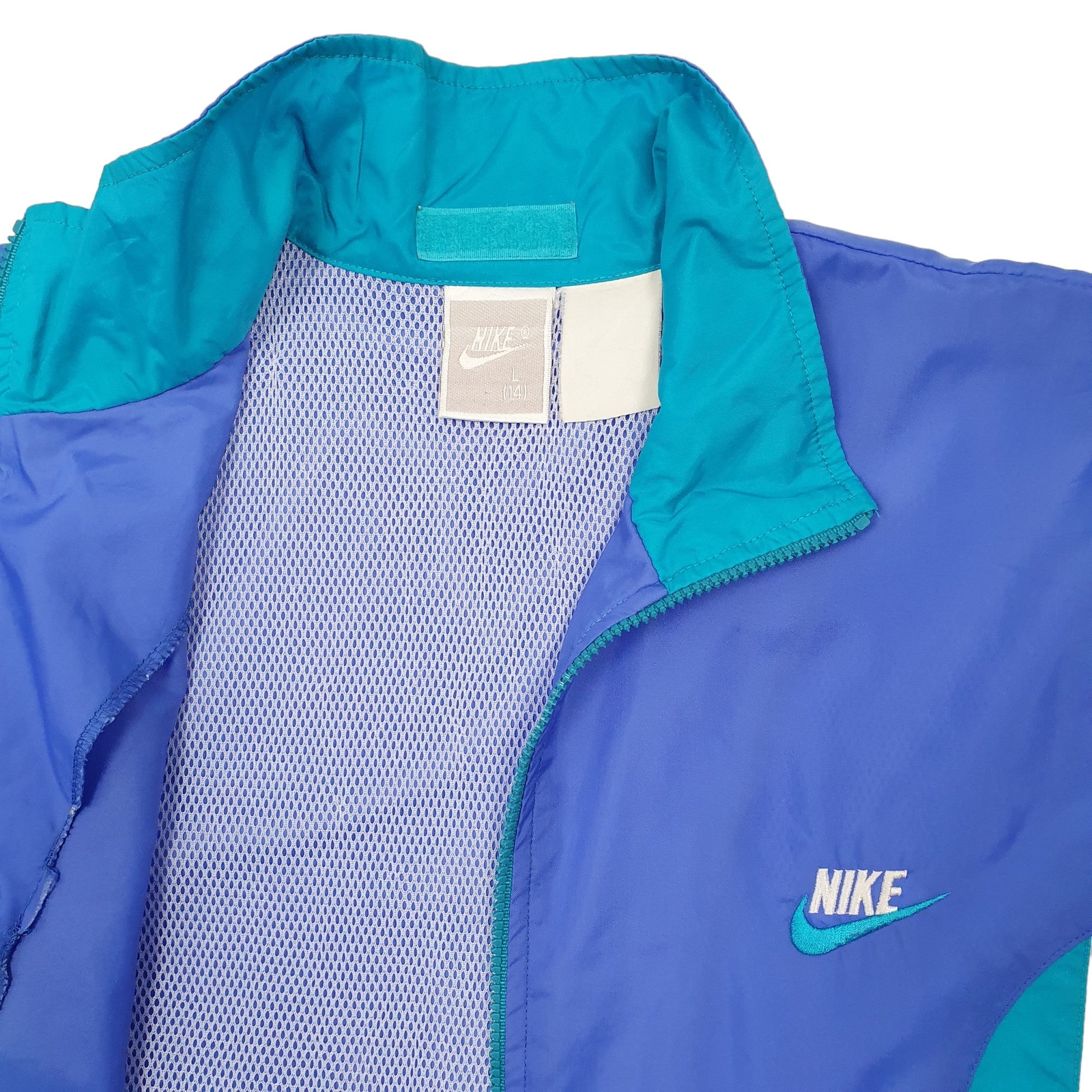NIKE Windbreaker Jacket Coat Vintage 1980s Windrunner Womens XL image 3