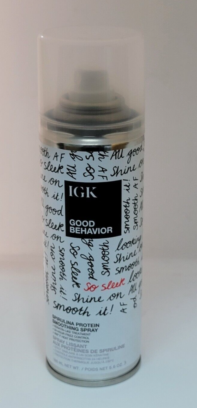 IGK Good Behavior Spirulina Protein Smoothing Spray 5.6 Oz 186 mL Full