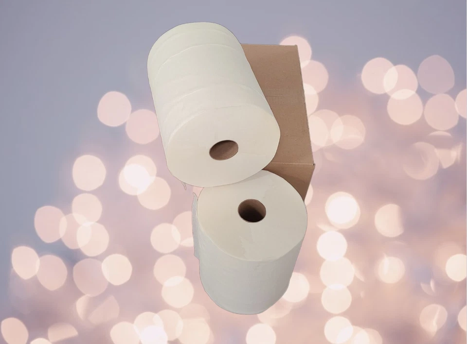 Papel de toalla comercial, toalla de papel de 10 pulgadas, papel de toalla Cantidad: - 6 rollos/caja Foto 2 de 4