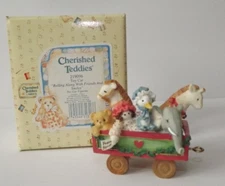 Cherished Teddies Rolling Along With Friends And Smiles Animals Figure # 219096