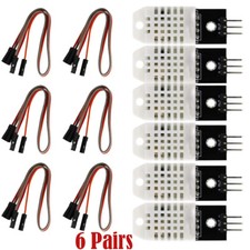 6pc Digital Temperature Humidity Sensor Compatible with DHT22 AM2302 For Arduino