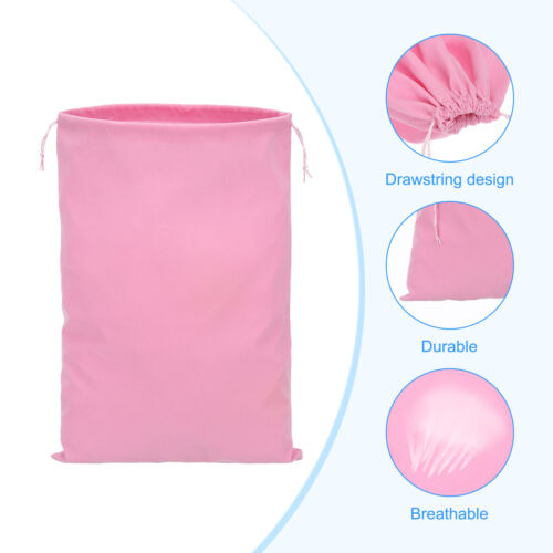 16Pcs Shoe Dust Bag Duster Flannel Shoes Pouch with Drawstring Closure Pink - Picture 3 of 6