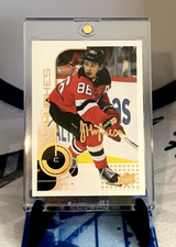 Jack Hughes AUTO 2022-23 Upper Deck MVP Hockey Silver Script New Jersey Devils