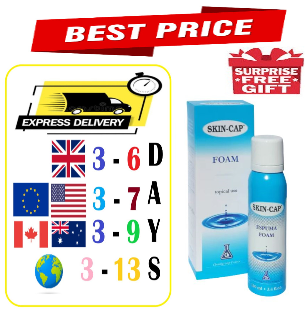 SKIN CAP Espuma 100 ml - Psoriasis, Dermatitis Seborrea, Eczema, Picazón
