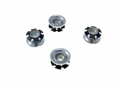 4 Pack Threaded Star Type 1''(OD) Round Tubing Insert 3/8-16 Threads  S72-326