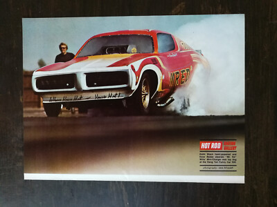 Vintage 1971 Keith Black Hemi Dodge Mini Charger Full Page Color Pin Up 624