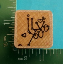 I LOVE YOU Saying Rubber Stamp Close to My Heart 2