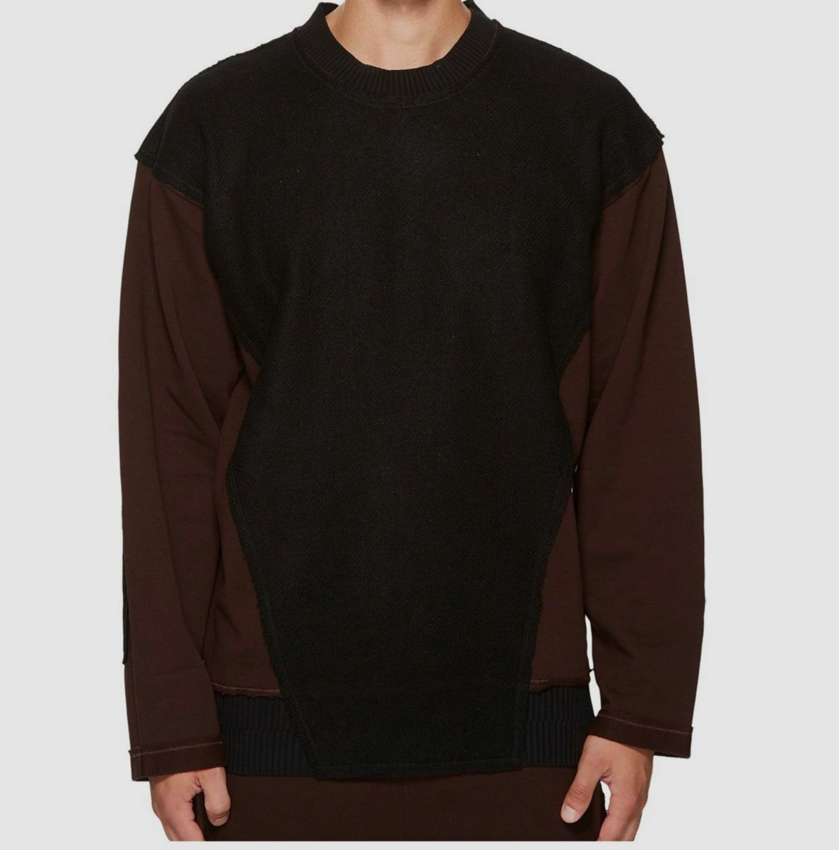 Vivienne Westwood Men's Patchwork Sweatshirt Brown X-Large